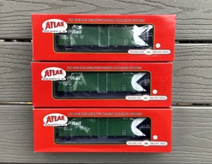 SET OF 3 ATLAS 1/87 HO CP RAIL CANADIAN PACIFIC NSC 5111 PD BOX CARS DIFF RD. #S - Picture 1 of 7