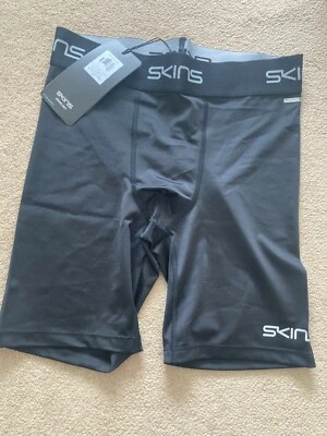 Skins - Mens DNAmic Force 1/2 Tights -  BNWT- Many Sizes - Black - RRP £45 - Image 1 of 4