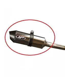 M4 Exhaust Silencer 360mm With Carbon End Cap Spare Can Race Bike Part Brand New - Picture 1 of 2