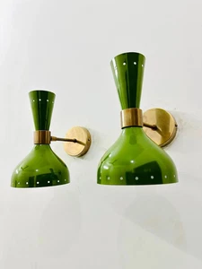 Customized Wall Sconce Brass Mid Century Italian Diabolo Wall Light Modern Lamp - Picture 1 of 6