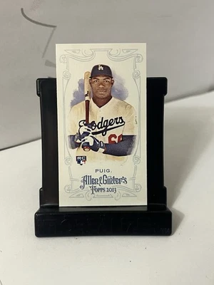 2013 ALLEN  GINTER  #44 YASIEL PUIG "MINI" ROOKIE CARD RC, DODGERS - Image 1 of 3