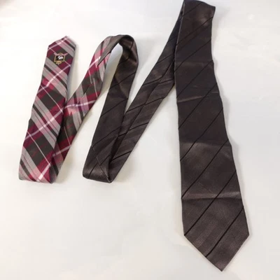 Corbata para el cuello para hombre DISNEY negra a cuadros a rayas dos tonos logotipo de Mickey Mouse TKMIXPICE Foto 1 de 4