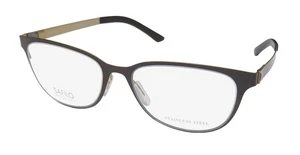 NUEVAS GAFAS SAFILO 6045 MUJER ITALIA ULS BORDE COMPLETO OJO DE GATO MARRÓN METAL 51-16-140 - Imagen 1 de 8