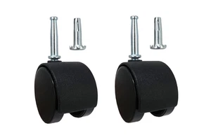 9418 2-Inch Office Chair Caster, Twin Wheel, 5/16-Inch Stem Diameter, 75-Lb Load - Picture 1 of 12