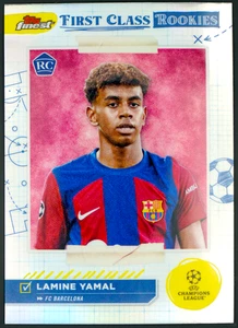 Lamine Yamal First Class Rookie Topps Finest 23/24 UEFA Club Competitions - Bild 1 von 2