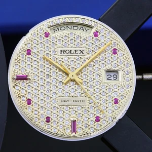 MOVIMIENTO AUTOMÁTICO MODEFIED ROLEX CAL 3135 DAY-DAYE DOBLE QUICKSET PARA 18238 - Imagen 1 de 15