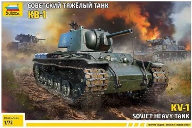 ZVEZDA KV-1 SOVIET HEAVY TANK - 5070 SCALA 1:72 - Immagine 1 di 4