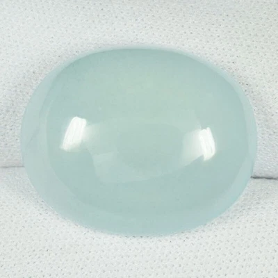 21.70 ct DAZZLING GLOW AQUA BLUE   NATURAL AQUAMARINE  Cabochon See Vdo PZ - Image 1 of 3