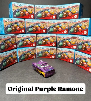 Disney Pixar Cars Mattel Mini Racers Original Purple Ramone - Image 1 of 3