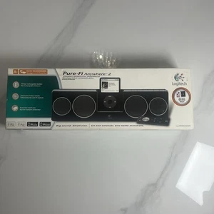 Logitech Pure-Fi Anywhere 2 For iPhone iPod Nano Classic Touch Sound Dock Music - Picture 1 of 5