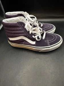 NWOT Vans Unisex Size 6.5  W 8.0 Sk8-Hi Purple Lace-Up High Top Skate Sneakers - Picture 1 of 20
