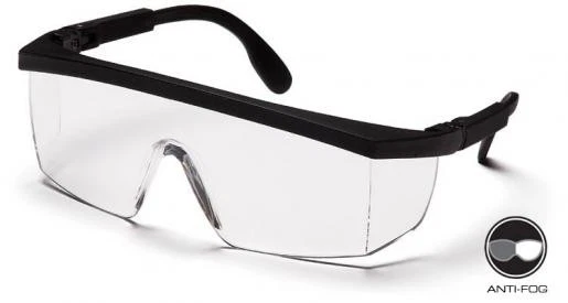 Gafas de seguridad Pyramex SB410ST Integra negras con lente antiniebla transparente (12 pares) Foto 1 de 1