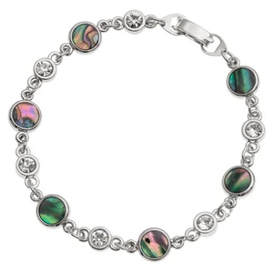 Pulsera Tide Jewellery con incrustaciones Paua shell diseño sección redonda - Imagen 1 de 2