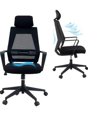 KLIM K300 Office Chair - Bürostuhl - schwarz - Ergonomisch- Verstellbar - Weich