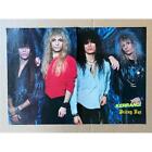 BRITNY FOX KERRANG PIN-UP POSTER 1990 centre poster so it is folded with staple 