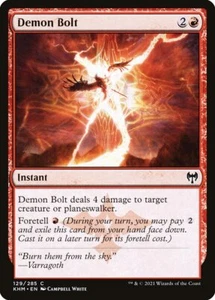 4x Demon Bolt- NM - Kaldheim - SPARROW MAGIC mtg - Picture 1 of 1