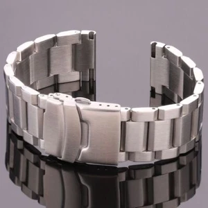 Correa de reloj de metal pulsera de eslabones de acero inoxidable correa colorida 18-24 mm unisex - Imagen 1 de 18