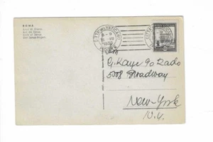 VATICAN CITY 1938 Post Card sent to U.S. - Picture 1 of 2