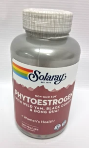 Solaray PhytoEstrogen Wild Yam Black Cohosh Dong Quai 240 Vegcaps NON GMO Soy - Picture 1 of 4