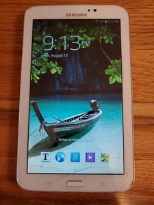 Samsung Galaxy Tab 3 Works! Strong Battery (Cracked Screen) - Picture 1 of 5