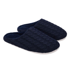 Men Spring Non-slip Warm Plush Slippers Soft-soled Cotton Slippers House Shoes