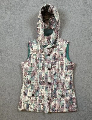 Chaleco acolchado Missoni Down para mujer talla 6 capucha extraíble cremallera completa a presión al aire libre Foto 1 de 4