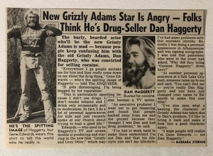 1970s Dan Haggerty Vintage Article Ephemera Grizzly Adams ART2 - Picture 1 of 2