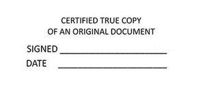 CERTIFIED TRUE COPY - Trodat 4913 4Line 58 x 22mm Self Inking Stock Stamps - Picture 1 of 2
