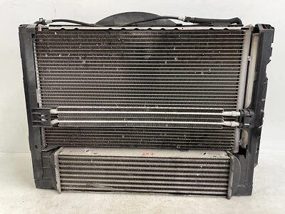 2007-2010 BMW E92 335I RADIATOR CONDENSER INTERCOOLER FAN OEM LOT607 - Image 1 of 4