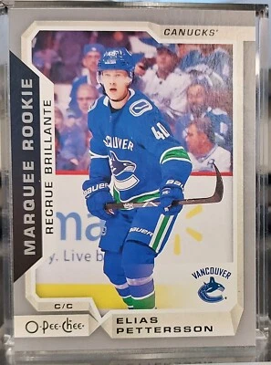 Elias Pettersson 2018-19 O-Pee-Chee Marquee Rookie Silver #611 Canucks RC - Image 1 of 4