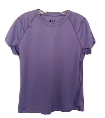 Eastern Mountain Sports Womens Top Purple Short Sleeve Crew Neck Polyester Large - Image 1 of 4