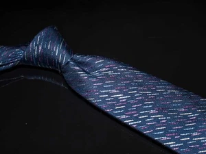 Corbata de seda Duchamp London azul marino multicolor a rayas para hombre corbata de lujo Reino Unido - Imagen 1 de 5