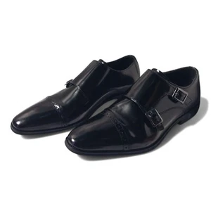 Authentic Mint Versace Spazzolato Mens Leather Dark Brown Shoes Size 40 - Picture 1 of 10