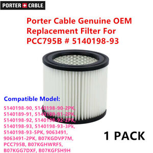 1pcs Porter Cable Genuine OEM Replacement Filter For PCC795B # 5140198-93