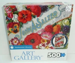 Flowers Art Gallery Jigsaw Puzzle 500 Pieces Smithsonian Libraries John A Salzer - Picture 1 of 3