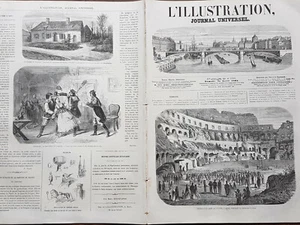 L'Illustration 1865 No 1155 - Preaching The Colosseum A Rome / the Week Holy - Picture 1 of 2