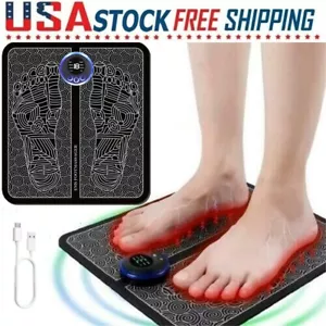 USB Electric Foot Massager Feet Muscle Pain Stimulator Mat Leg Reshaping Pad - Picture 1 of 9