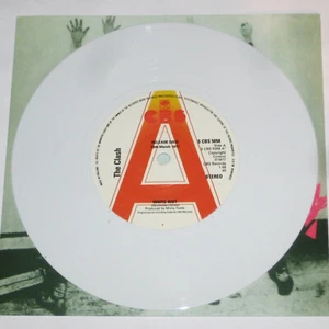 THE CLASH White Riot 7" CBS Promo/Demo PUNK WHITE Vinyl 45 Joe STRUMMER - Picture 1 of 3