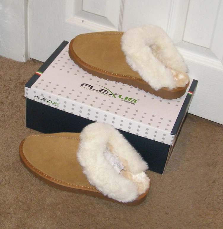 Zapatillas de gamuza Flexus Bronceadas talla 9 nuevas en caja de Sprig Step HECHAS EN ITALIA exterior/interior Foto 1 de 4