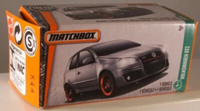 MATCHBOX POWER GRABS #118 Volkswagen (VW) GTI, 2017 iss. (IMPERFECT BOX) - LOT B - Image 1 of 3