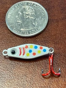 Rattlin PT Spoon 1/32 oz - White wonder bread- Ice Fishing Lure - Picture 1 of 4