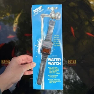 NOS Super Rare LANEVE H2O Water Activated Digital Watch 1980s Retro - Bild 1 von 5