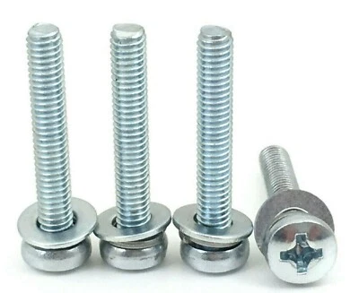 4 New Sharp TV Base Stand Screws For Model LC-43LBU591U, LC-50LBU591C, LC-55P62U - Image 1 of 3