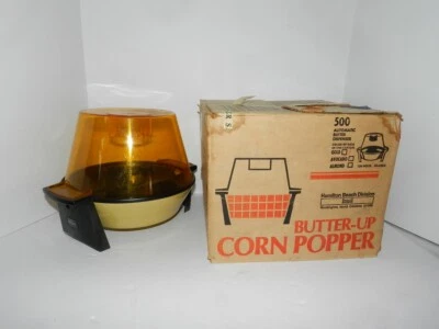 Vtg Hamilton Beach Butter Up Popcorn Popper Model 500 Gold base - Image 1 of 3