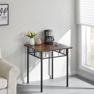 2025/Kitchen Dining Room Table Iron Wood Square Table Kitchen Dining Room - Picture 1 of 7
