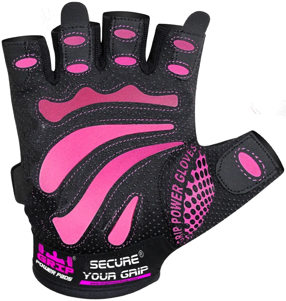  WOMEN'S FIT WEIGHT LIFTING MIMI GLOVES Ladies Gym Workout Cross Training PINK  - Image 1 of 4