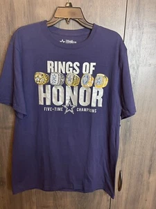 Camiseta grande de fútbol americano NFL Dallas Cowboys para hombre “Rings Of Honor” azul oscuro - Imagen 1 de 7
