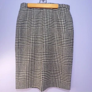 Moon Pure Collection Bleistiftrock 100 % Wolle schwarz-weiß - 6 - Bild 1 von 9