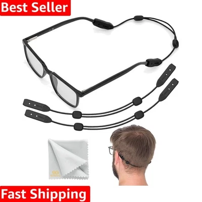 Correa ligera para gafas de poliéster - Soporte ajustable sin cola para mayor comodidad Foto 1 de 4