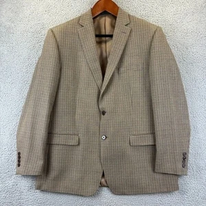 Blazer Lauren Ralph Lauren Para Hombres 44R Abrigo Deportivo Lana Seda Marrón 2 Botones - Imagen 1 de 13